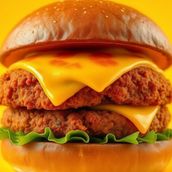 Fried Chicken Double Patty Burger