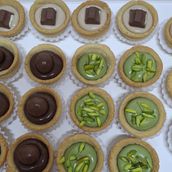 Mixed Pistachio, Kinder, and Nutella Tart cookies