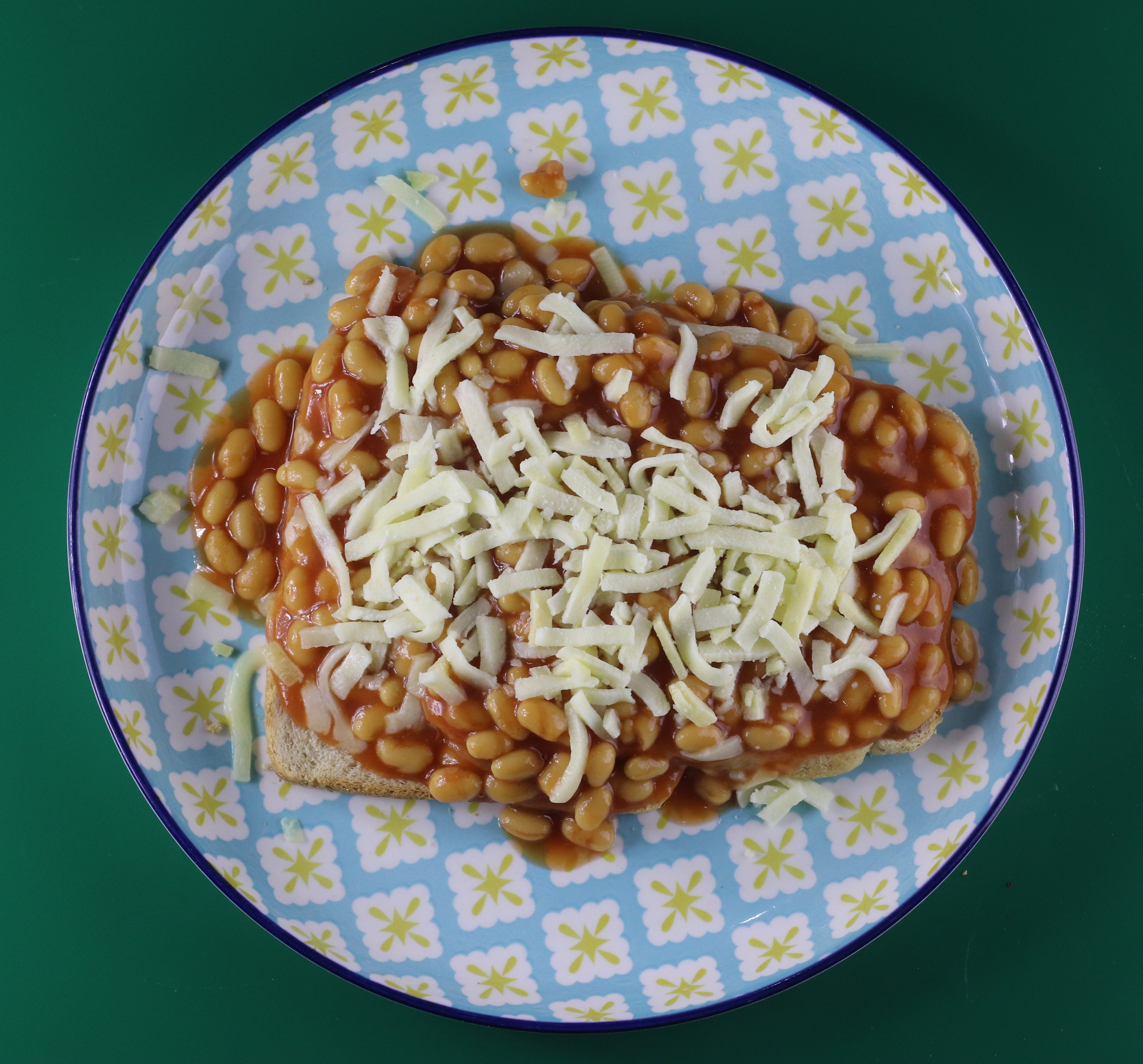 Beans and Cheese on Toast (v)