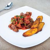 Gizzard and Fried Plaintain