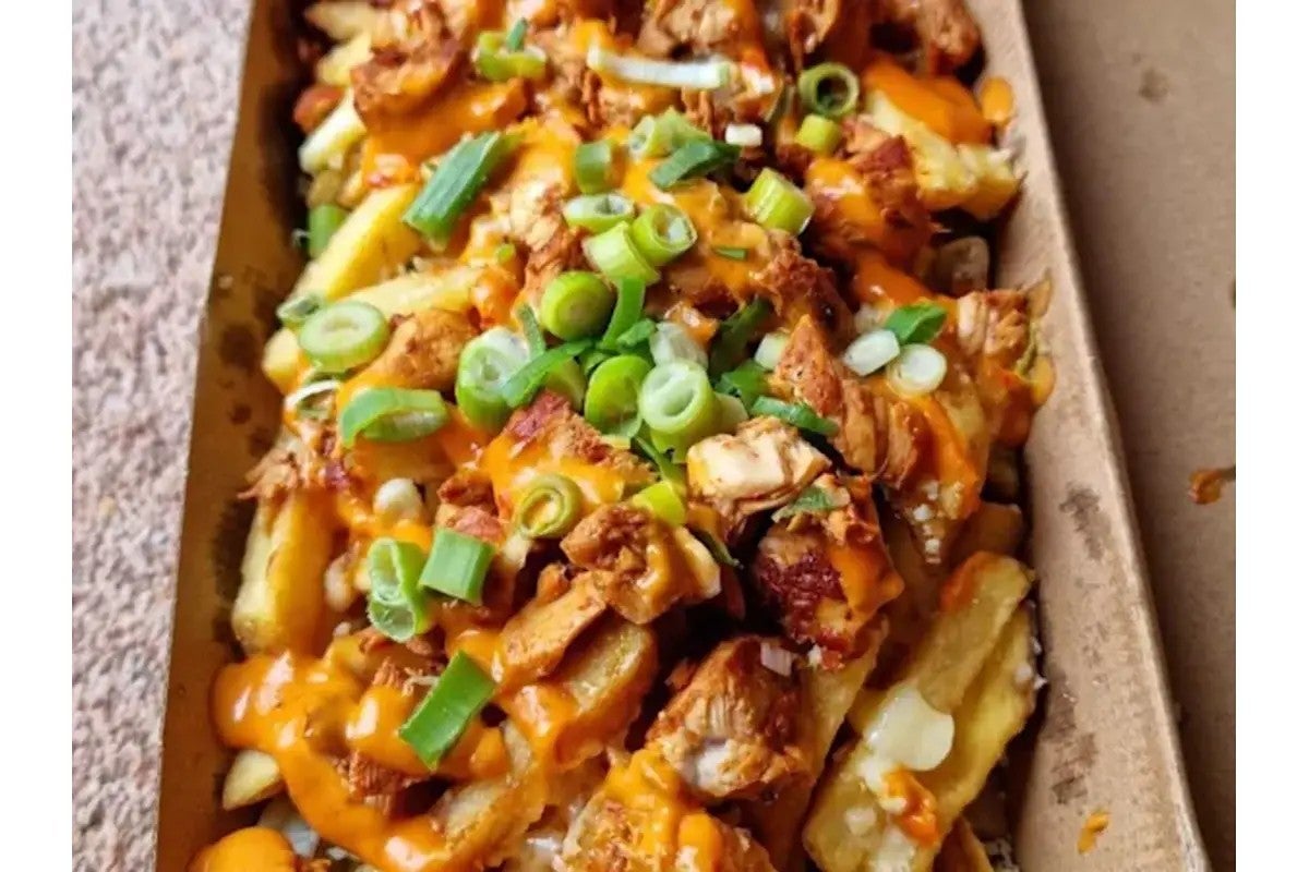 Dirty Chicken and Garlic Fries