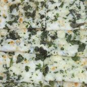 Zaatar leaves and Cheese Manoushe