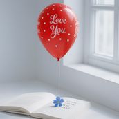 Red Heartfelt Moments Balloon