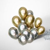 L'amour Gold And Silver Shine Chrome Balloons