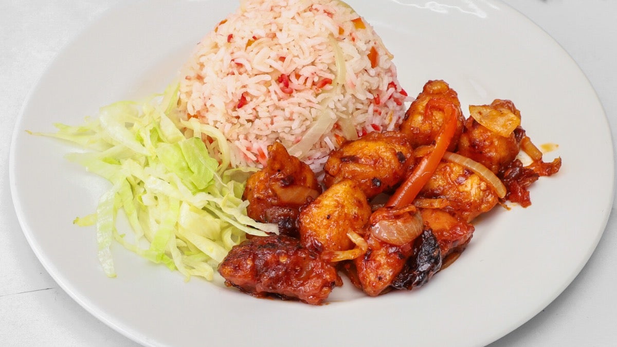 Chilli Chikcen with Rice