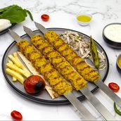 Chicken Kebab Koobideh With Bread
