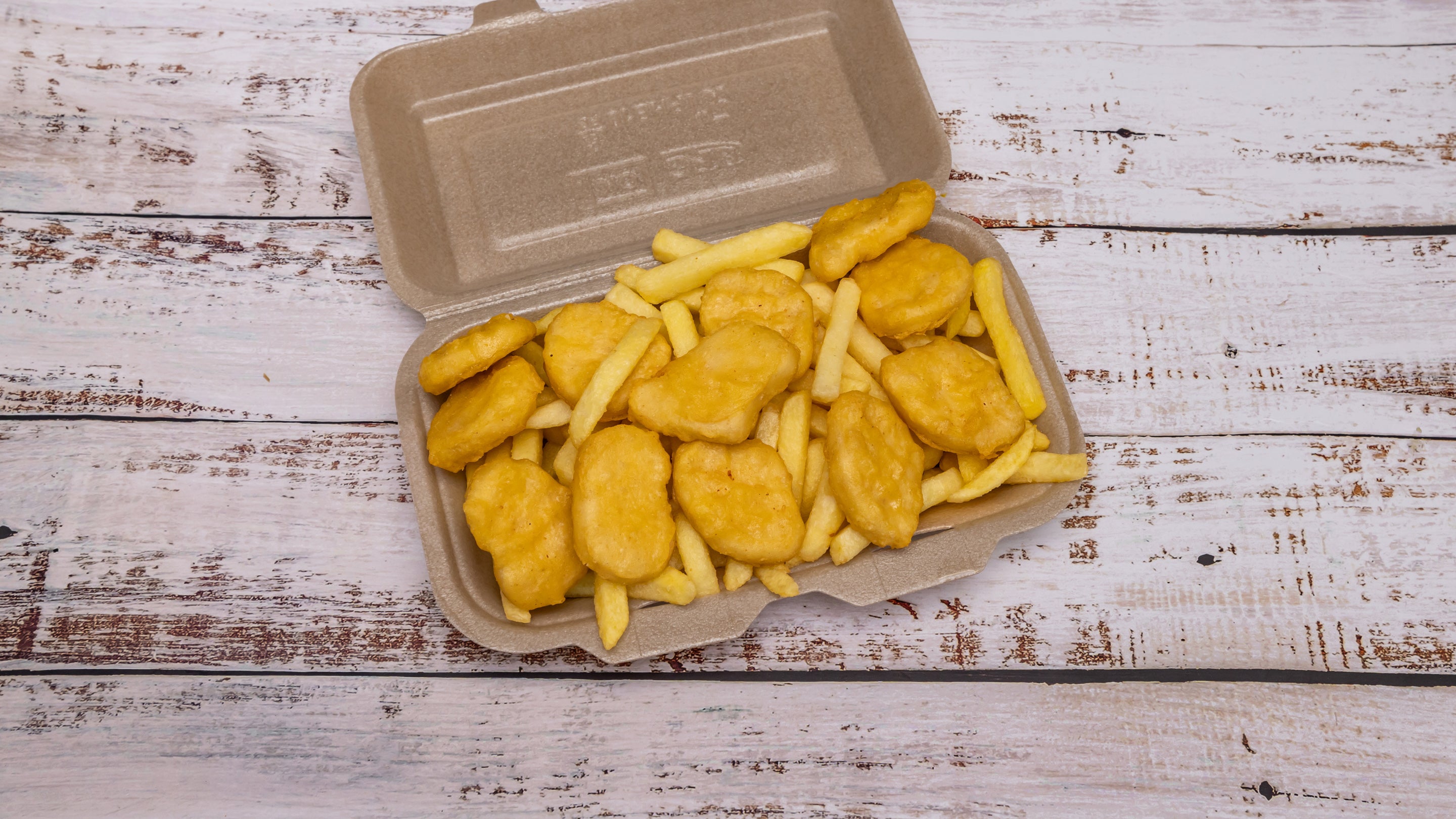 Chicken Nuggets (12 pieces) and Chips