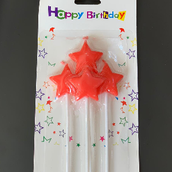 Red Star Candle