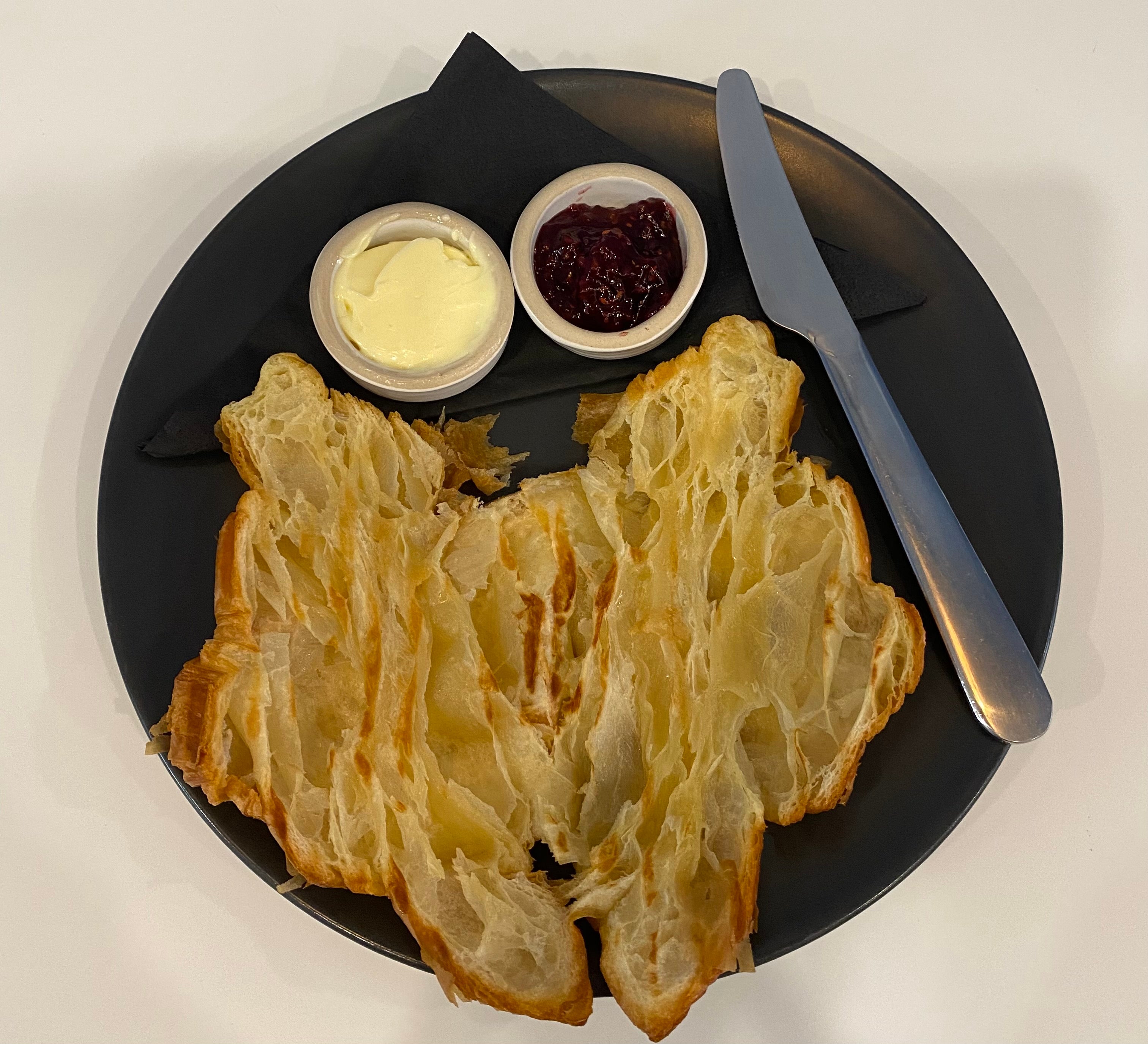 Toasted Croissant with Butter & Preserve