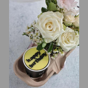 Cup Of Cake With Flowers