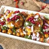 Aloo Chole Tikki Chaat